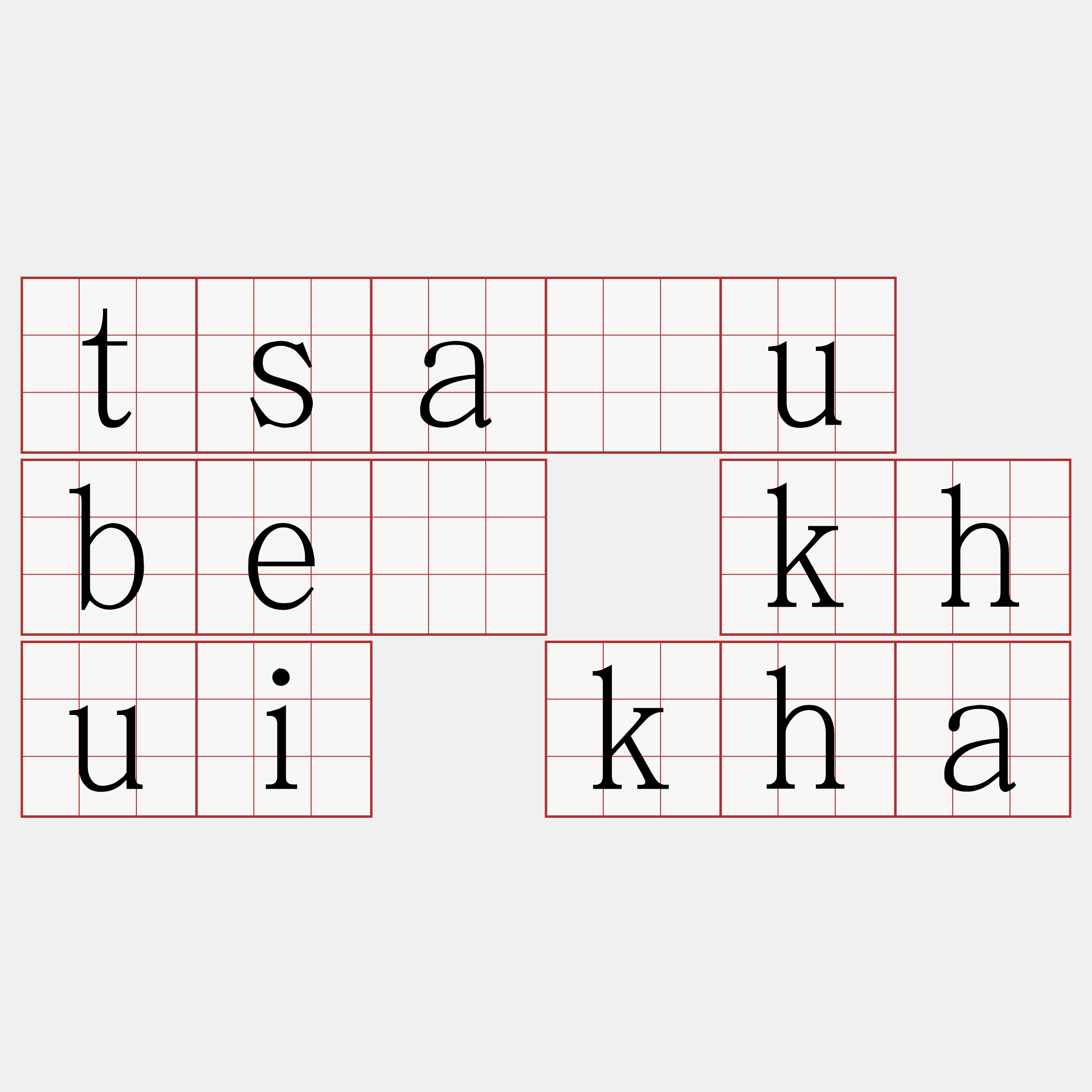 tsáu bē khui kha